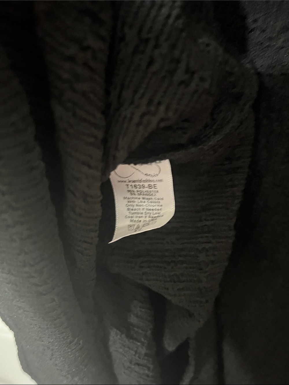 NWOT Betsey’s Boutique Shop Blouse Top Shirt XL Black Textured Short Sleeve - Picture 9 of 9